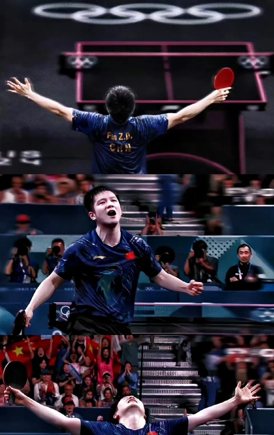 奥地利队鏖战日本队，张继科高光表现